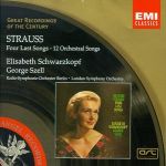 理查史特勞斯：最後四首歌（世紀原音19）<br>舒娃茲柯芙（女高音）/ 賽爾 指揮 柏林廣播交響樂團&倫敦交響樂團<br>Richard Strauss: Four Last Songs / 12 Orchestral Songs<br>Elisabeth Schwarzkopf (Performer) / George Szell (Conductor)